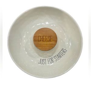 Mud Pie JUST FOR STARTERS CHIP & DIP BOWL 12”